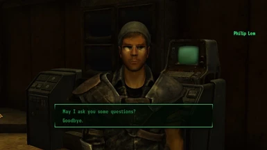 But would he answer? Of course he would, this is a Fallout game.