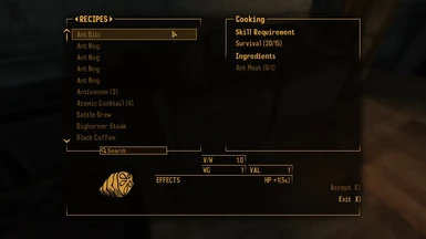 Always see an immersive title, even with modded cooking stations!
