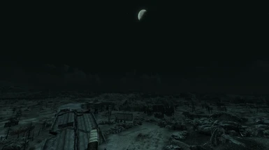 Tale of Two Wastelands - After - Light is coming from the moon in the sky!