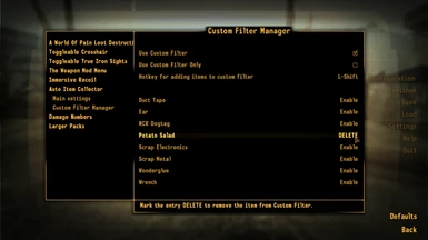 Custom Filter Manager