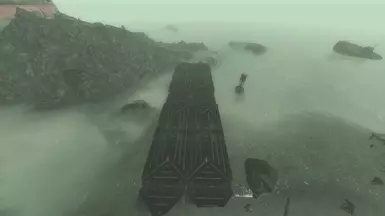 Enclave Sea Bridge at the foot of Lighthouse, sniffing around unknown medical lab