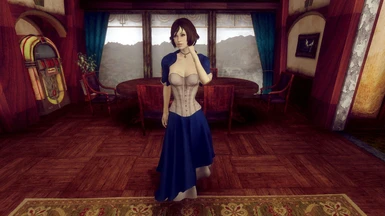 Bioshock Infinite's Elizabeth in Fallout: New Vegas Companion mod (link in  description) 