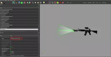 CAR15 Weapon Light Mesh Name for reference