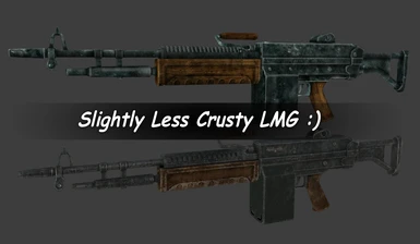 Slightly less crusty LMG re-texture