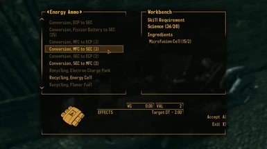 atom rpg red fighter ammo crafting requirements