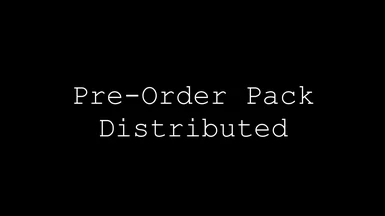 Pre-Order Pack Distributed (NV and TTW)