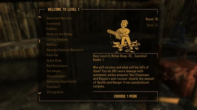 PlatinumShadow Perks at Fallout New Vegas - mods and community