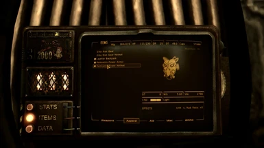 Pip-Boy in the armor looks clean