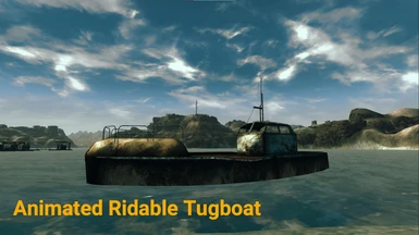 Animated Ridable Tugboat