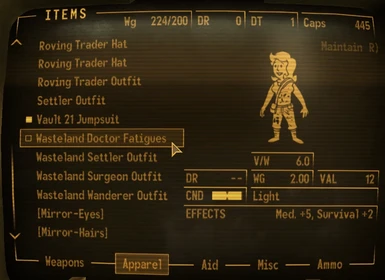 Doctor's Fatigues Example