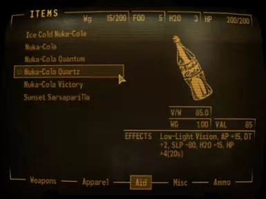 Nuka-Cola Quartz Old World Gourmet Bonus
