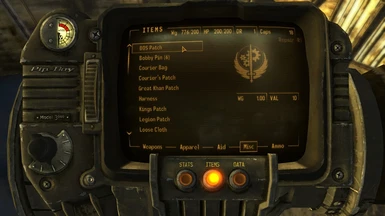 Every Patch has a pip-boy icon showing the faction.