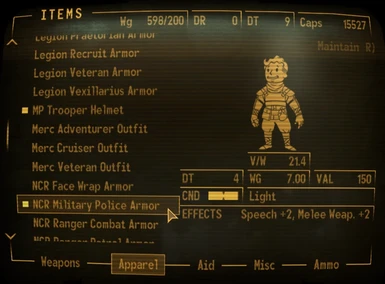 NCR MP Armor Example