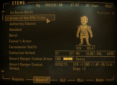 Armor of the 87th Tribe Example