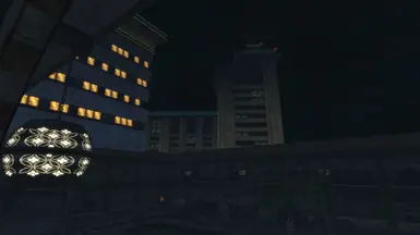 From Gom's courtyard NOW, but at night