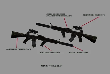 M16A3 Nifskope Render