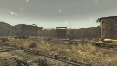 Before, barren, abandoned looking besides the flag