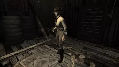 Adventurer's Clothes + Female Preset + Revolver