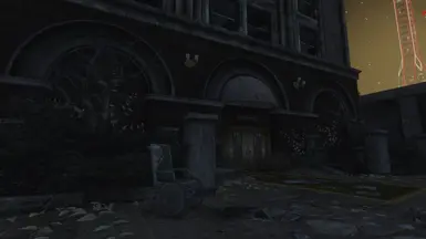 Abandoned casino and parking lot north of SSHQ.