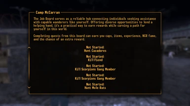 McCarran, being self-sufficient, will only send you after people/creatures causing trouble in the area