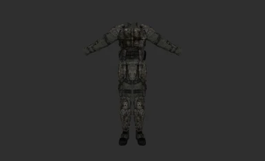 Shellshocked Combat Armor (Sleeved Combat Armor) - Male
