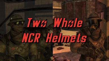 Two Whole NCR Helmets - Trooper Helmet Additions