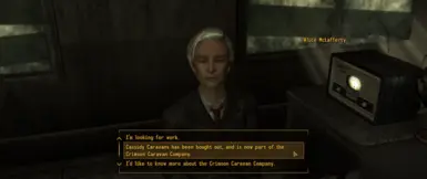 Speaking to Alice McLafferty for the first time (continued).