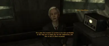 Speaking to Alice McLafferty for the first time (continued).
