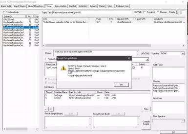 And more script errors