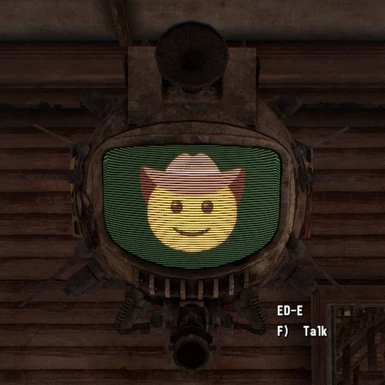 ED-E Animated Cowboy Emoji Face