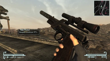 Using Millenia's re-texture (for the black scope).