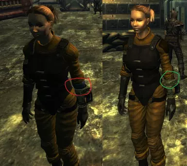 TTW Sec Armor before/after