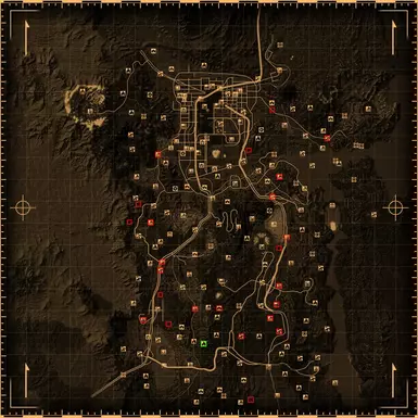 Map with the locations of bloatflies