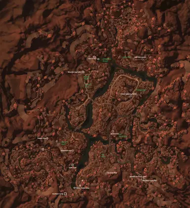 All Locations on Zion map