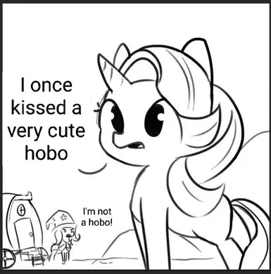 Trixie is totally a hobo