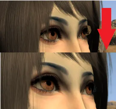 Mannequin Race Fixed Eyelashes for ENB And NVR