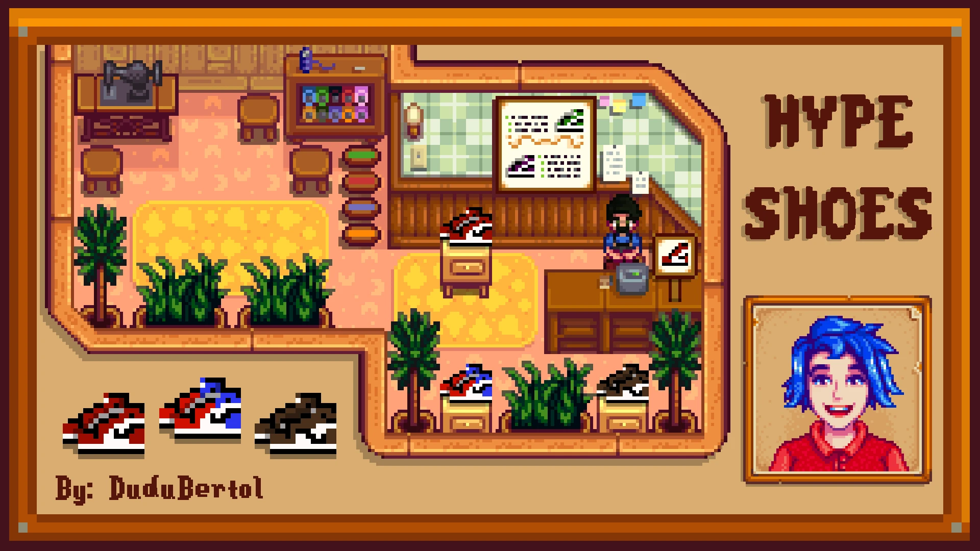 My boots changed colors, I put on sneakers to see how they looked and then  threw them away. When I put my space boots back on they turned red! : r/ StardewValley