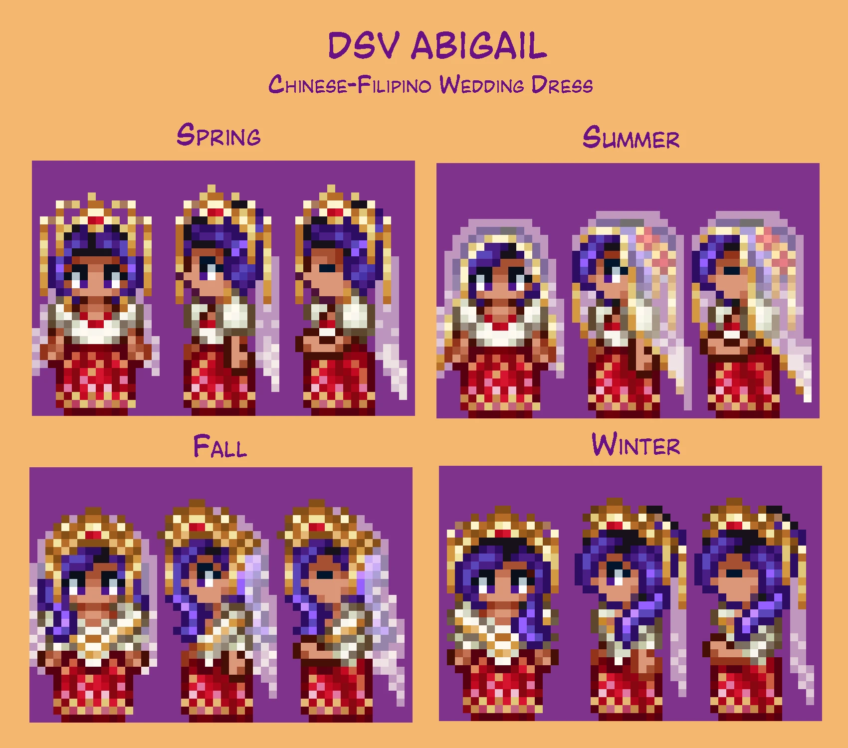 Abigail Spanish Wedding Dress at Stardew Valley Nexus - Mods and community