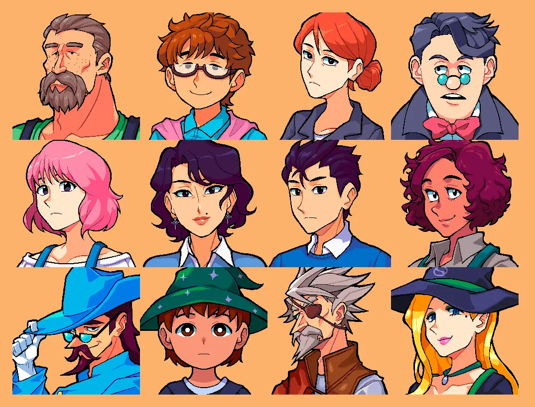 1oxnes and talkohlooeys seasonal cute characters sve at stardew