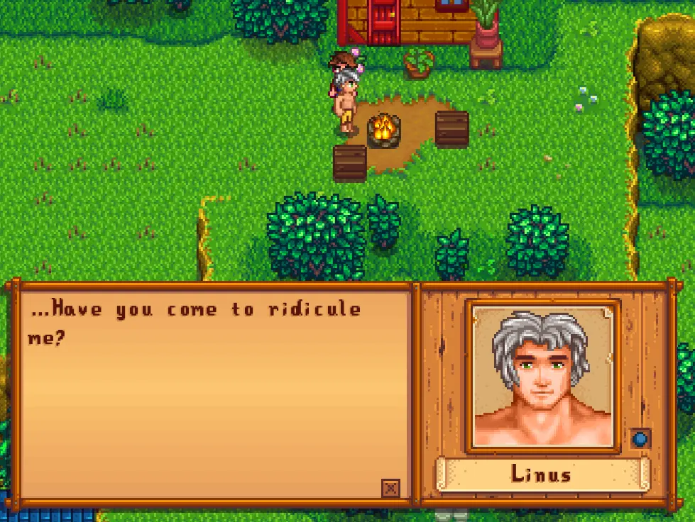 Young Shirtless Linus At Stardew Valley Nexus Mods And Community