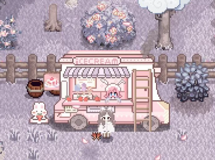 Pink ice cream truck (Pig cart re-textured) at Stardew Valley Nexus ...