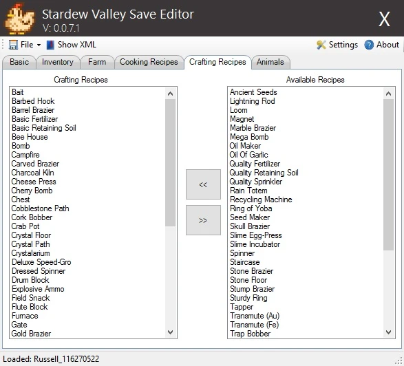 Stardew Valley Save Editor