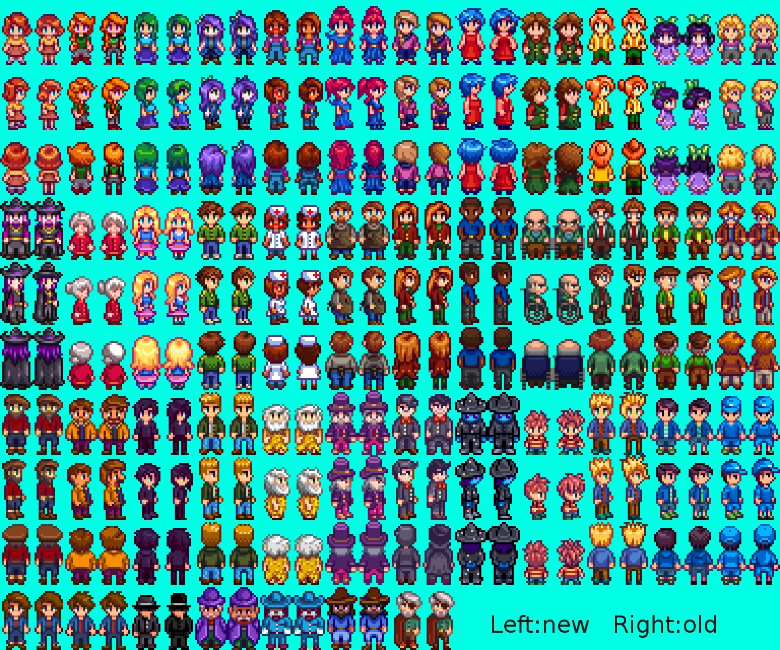 Stardew Valley Character Sprites free images, download Stardew Valley Chara...