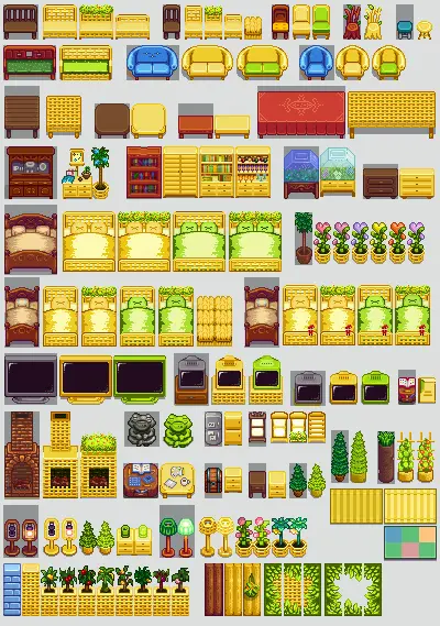 (Alternative Textures) Alya's Furniture Recolor Pack at Stardew Valley ...