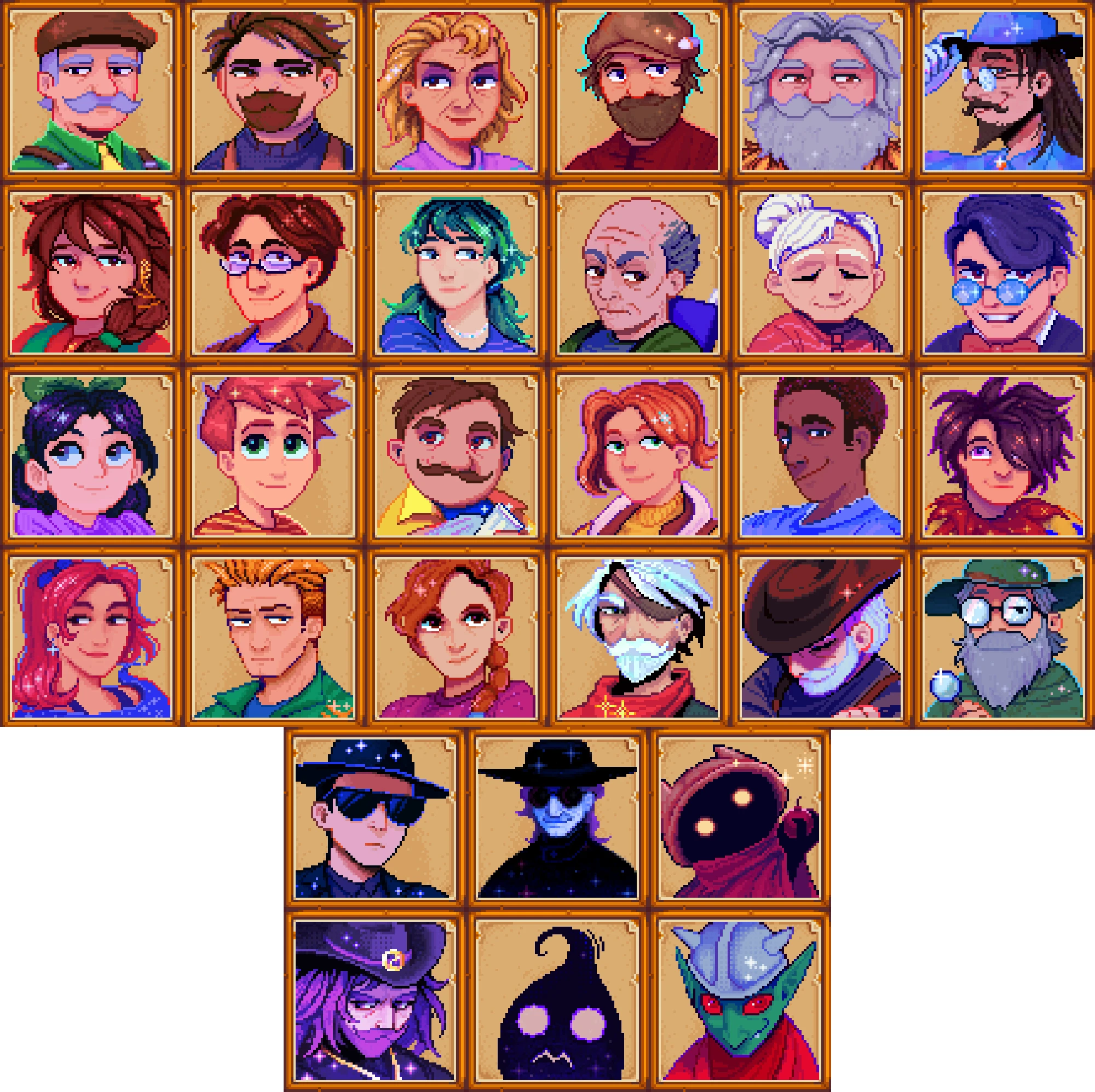 Cardo-de-comer's Portraits - Content Patcher At Stardew Valley Nexus 