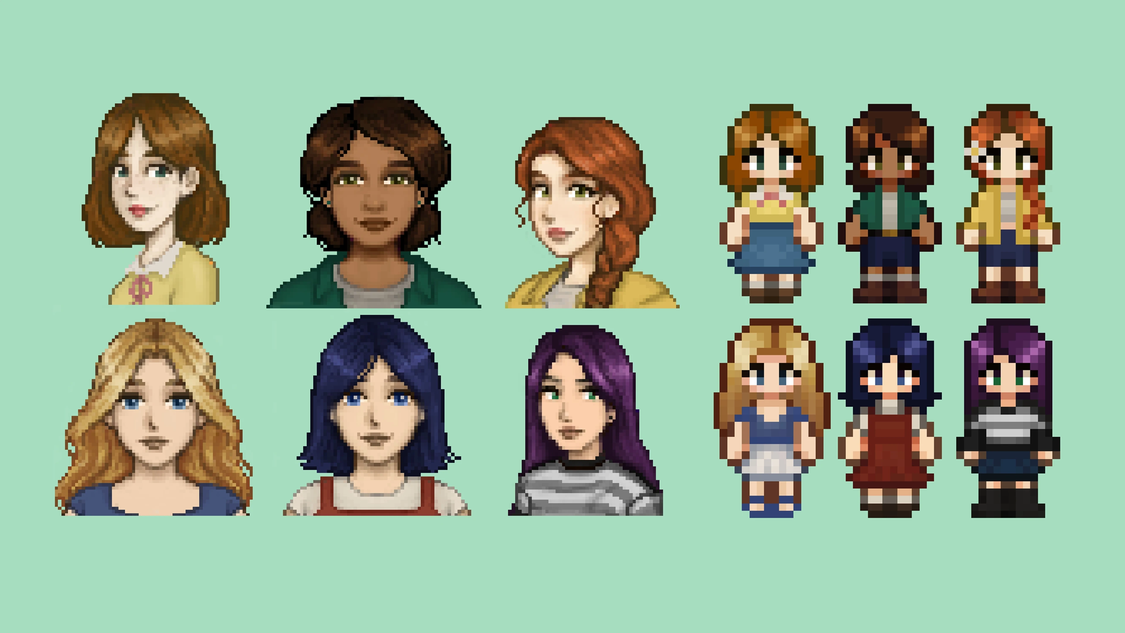 (CP) Staremia Bachelorette Characters and Portraits at Stardew Valley ...