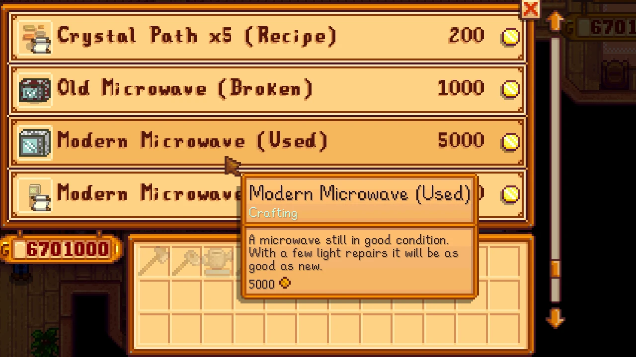 Frozen Microwave Meals - No Time to Cook at Stardew Valley Nexus - Mods ...