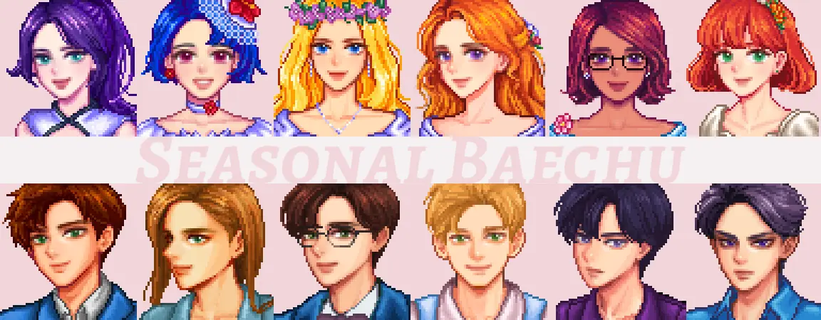 Seasonal Baechu (Bachelors and Bachelorettes) at Stardew Valley Nexus ...