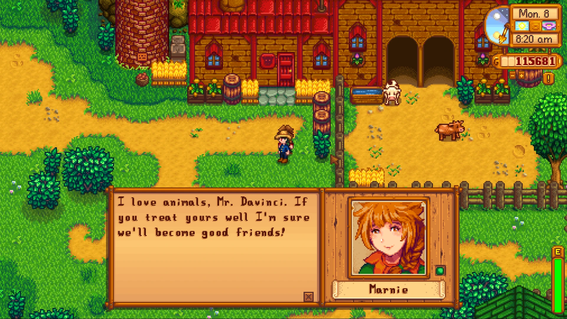 Magenta Haired Leah Stardew. 