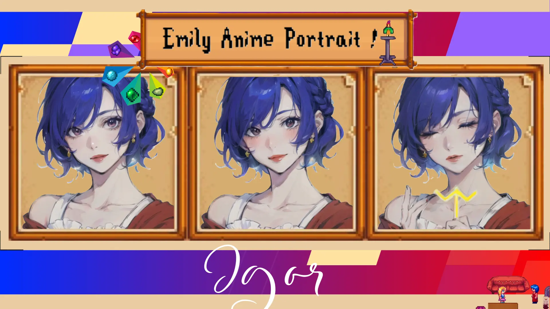 Igor's Anime Portrait for Emily SDV at Stardew Valley Nexus - Mods and ...